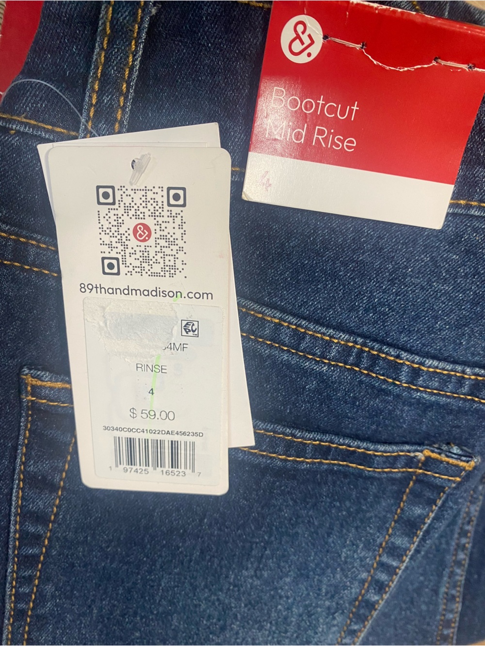 4/$16 89th & Madison Bootcut Jeans - Picture 6 of 6